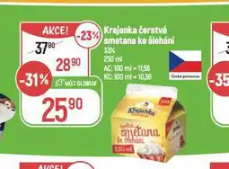Globus Krajanka čerstvá smetana ke šlehání nabídka