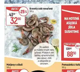 Globus Krevety celé nevařené nabídka