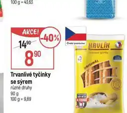 Globus Trvanlivé tyčinky se sýrem nabídka