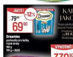 Globus Dreamies pochoutky pro kočky nabídka