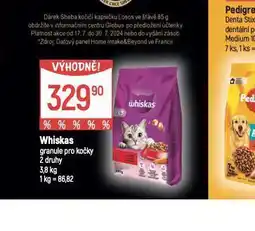 Globus Whiskas granule pro kočky nabídka