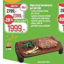 Globus Elektrický terakotový gril nabídka