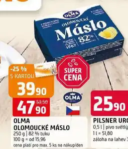 Terno Olma olomoucké máslo nabídka