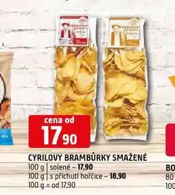 Terno Cyrilovy brambůrky nabídka