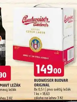 Terno Pivo budweiser budvar nabídka