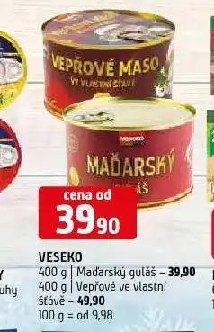 Terno Veseko vepřové ve vlastní šťávě nabídka