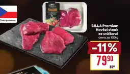 Billa BILLA Premium Hovězí steak ze svíčkové nabídka