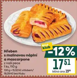 Billa Hřeben s malinovou náplní a mascarpone nabídka