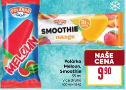Billa Polárka Meloun, Smoothie nabídka