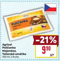 Billa Agricol Poličanka Majonéza, Tatarská omáčka nabídka