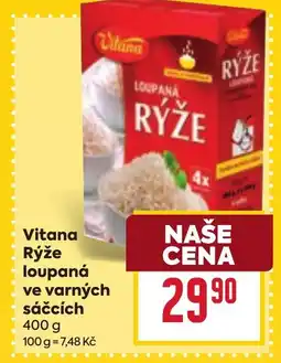 Billa Vitana Rýže loupaná ve varných sáčcích nabídka