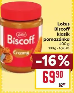 Billa Lotus Biscoff klasik pomazánka nabídka