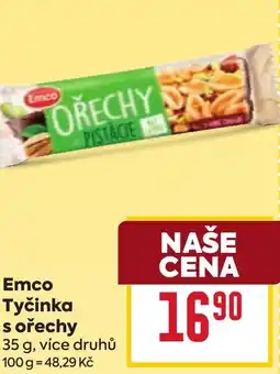 Billa Emco Tyčinka s ořechy nabídka