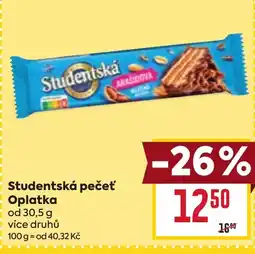 Billa Studentská pečeť Oplatka nabídka