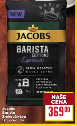 Billa Jacobs Barista Zrnková káva nabídka