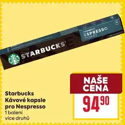 Billa Starbucks Kávové kapsle pro Nespresso nabídka