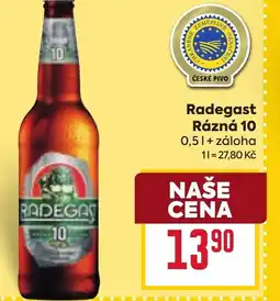 Billa Radegast Rázná 10 0,5L nabídka