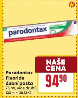 Billa Parodontax Fluoride Zubní pasta nabídka