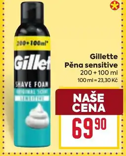 Billa Gillette Pěna sensitive nabídka