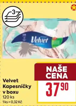 Billa Velvet Kapesnicky v boxu nabídka