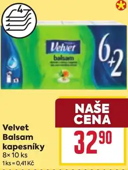 Billa Velvet Balsam kapesníky nabídka