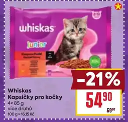 Billa Whiskas Kapsičky pro kočky nabídka