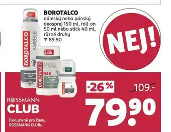 Rossmann Borotalco deosprej nabídka