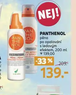 Rossmann Panthenol pěna po opalování s ledovým efektem nabídka