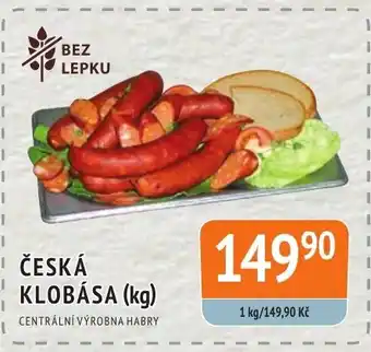 Coop hb ČESKÁ KLOBÁSA (kg) nabídka