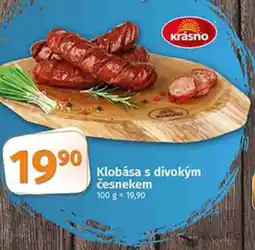 COOP TIP Klobása s divokým česnekem nabídka
