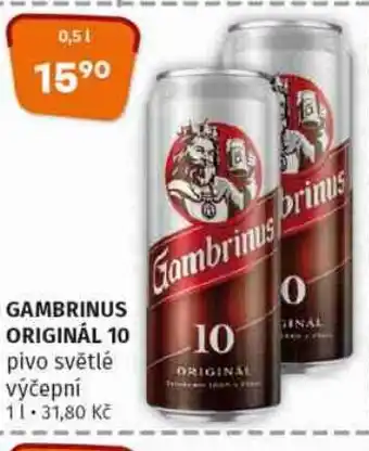 COOP TIP GAMBRINUS ORIGINÁL 10 nabídka