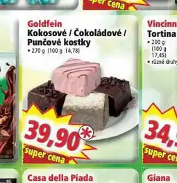 Norma Goldfein kokosové / čokoládové / punčové kostky nabídka