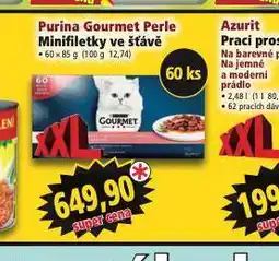 Norma Purina gourmet perle minifiletky ve šťávě nabídka
