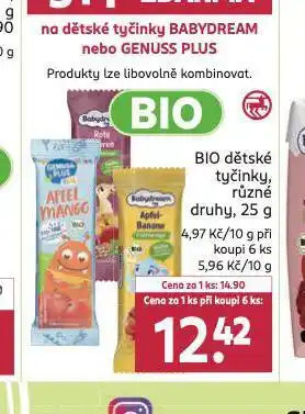 Rossmann Bio dětské tyčinky nabídka