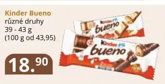 Potraviny CZ Kinder Bueno nabídka