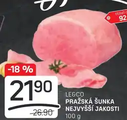 Flop LE&CO PRAŽSKÁ ŠUNKA NEJVYŠŠÍ JAKOSTI nabídka