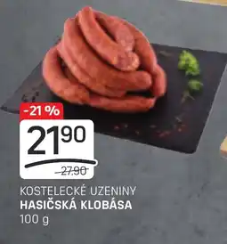 Flop KOSTELECKÉ UZENINY HASIČSKÁ KLOBÁSA nabídka
