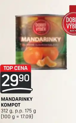 Flop MANDARINKY KOMPOT nabídka