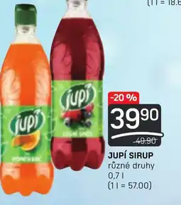 Flop JUPÍ SIRUP 0.7L nabídka