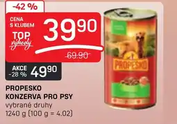 Flop PROPESKO KONZERVA PRO PSY nabídka