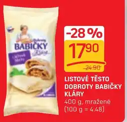 Flop LISTOVÉ TĚSTO DOBROTY BABIČKY KLÁRY nabídka