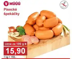 PLUS JIP Písecké špekáčky nabídka