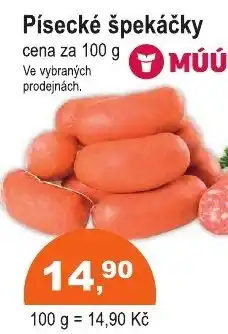 COOP DISKONT Písecké špekáčky nabídka