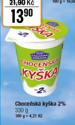 TEMPO Choceňská kyška 2% nabídka