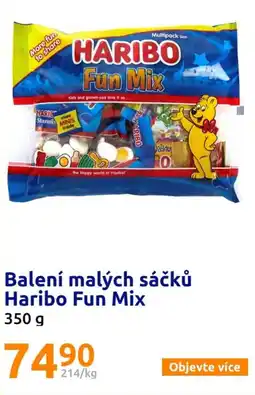 Action Balení malých sáčků Haribo Fun Mix nabídka