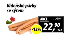 ZEMAN Vídeňské párky se sýrem nabídka