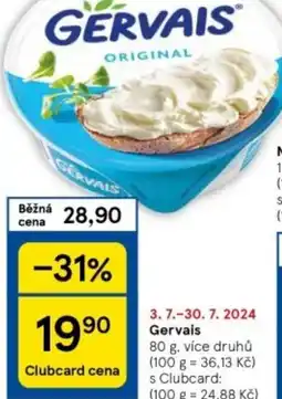 Tesco Gervais nabídka