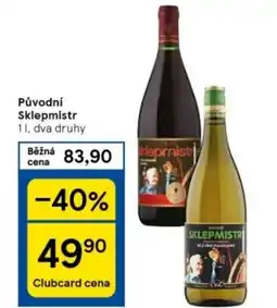 Tesco Původní Sklepmistr nabídka