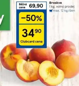 Tesco Broskve nabídka