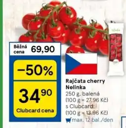 Tesco Rajčata cherry Nelinka nabídka